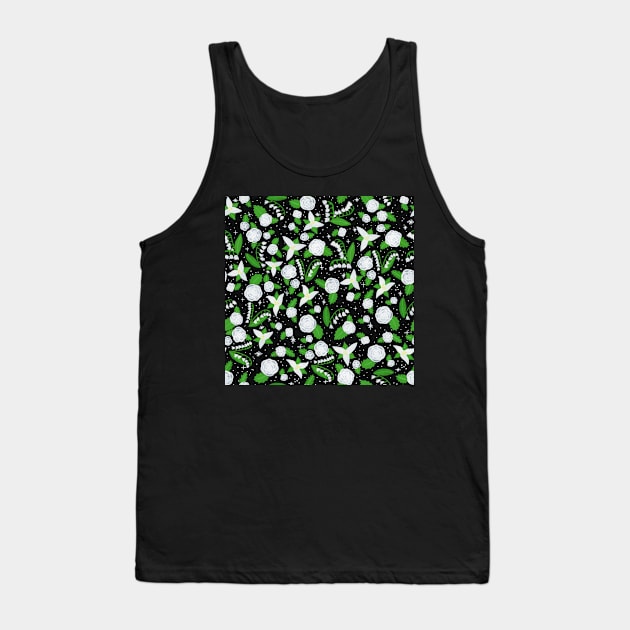 Starlit Garden in gouache Tank Top by paintedpansy